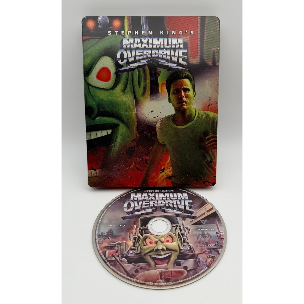 Maximum Overdrive Blu-ray Steelbook Stephen King 1986 Horror Movie Lionsgate